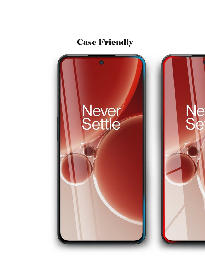 Techie - Full Cover 10H Hardness HD Tempered Glass Screen Protector for OnePlus Nord 3 / OnePlus Ace 2v - Anti-Scratch, Anti-Fingerprint, and Bubbles Free Technology - Image 1