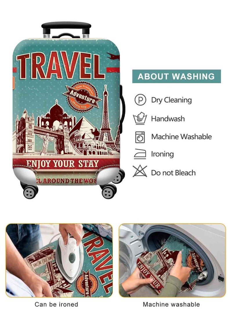 URbazaar Elastic Travel Luggage Cover Travel Suitcase Protective Cover for Trunk Case Apply to 18-30 inch luggage Suitcase Cover - Image 2