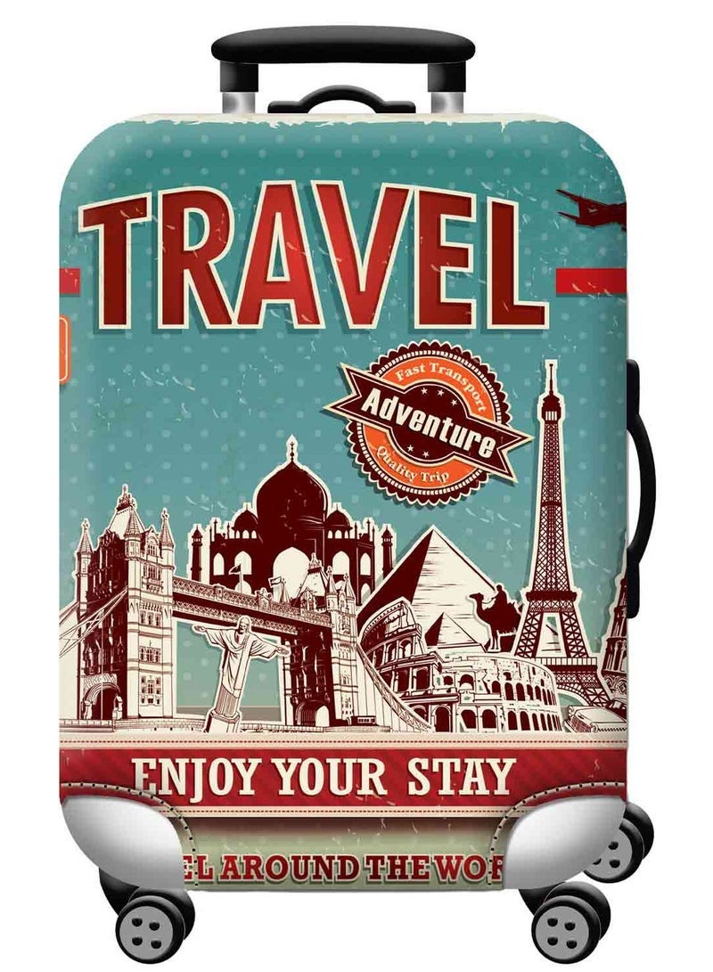 URbazaar Elastic Travel Luggage Cover Travel Suitcase Protective Cover for Trunk Case Apply to 18-30 inch luggage Suitcase Cover - Image 1