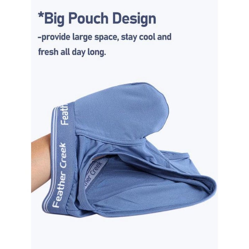 Mens Pouch Underwear Men's Separate Big Pouch Comfy Briefs Comfy Mid-Rise Pouch Bikini Brief Boxer Briefs - Image 4