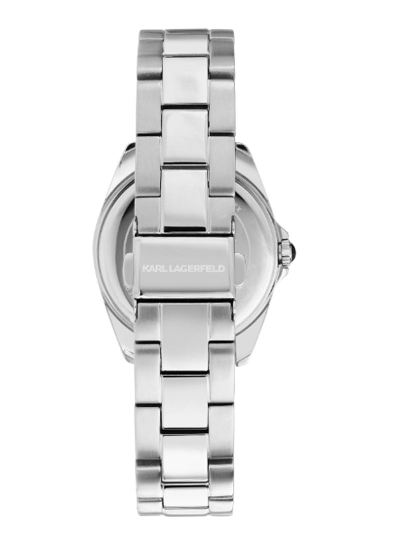 Karl Lagerfeld Women's 35MM Silver, Sunray Dial Stainless Steel Watch - R0553101510 - Image 3