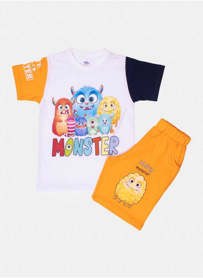 Papillon - Monster Boys Pyjama with shorts - Image 1
