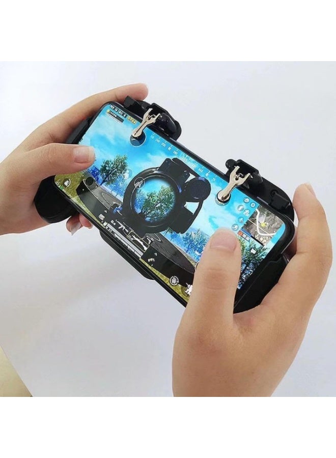 REBENUO Mobile Game Controller with Cooling Fan, Phone Game Controller with Triggers Joystick for PUBG/Call of Duty/Fortnite, Phone Gaming Grip Gamepad for 4.7-7" Android iOS Phone - Image 3