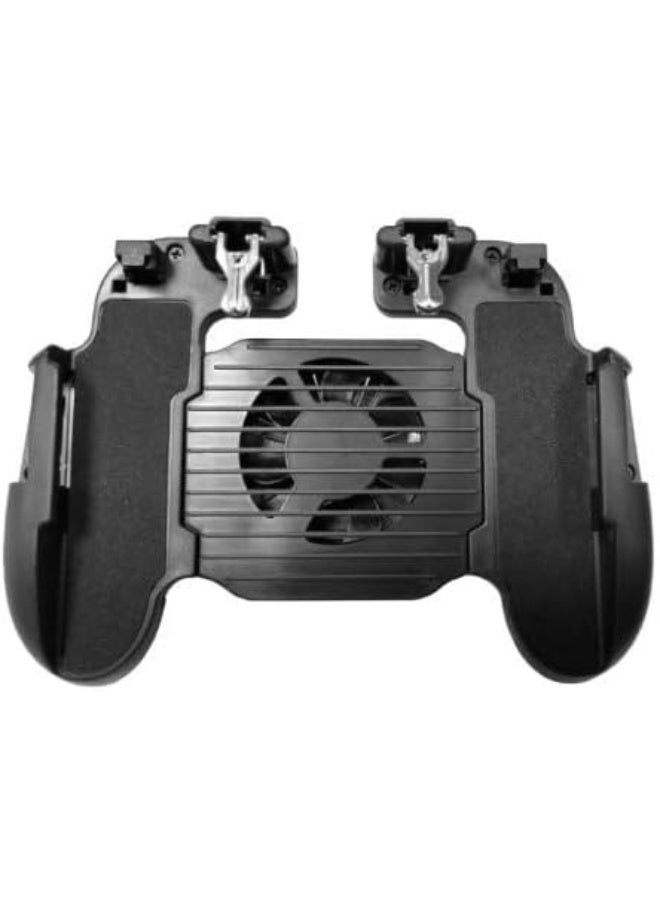 REBENUO Mobile Game Controller with Cooling Fan, Phone Game Controller with Triggers Joystick for PUBG/Call of Duty/Fortnite, Phone Gaming Grip Gamepad for 4.7-7" Android iOS Phone - Image 1