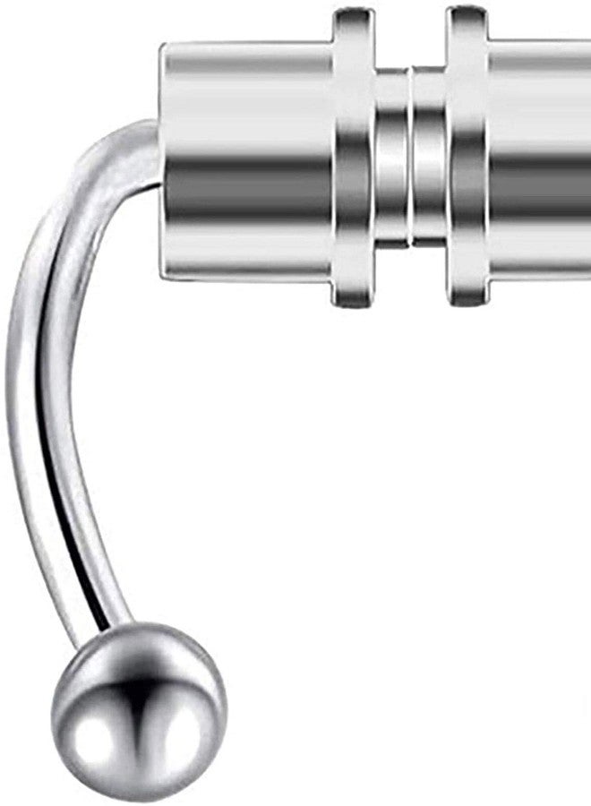 Shuiniba Magnetic Septum Nose Ring Horseshoe Fake Nose Ring Hoop Reusable Nose Ring Hoop Non-Piercing 316L Stainless Steel, Stainless Steel - Image 3