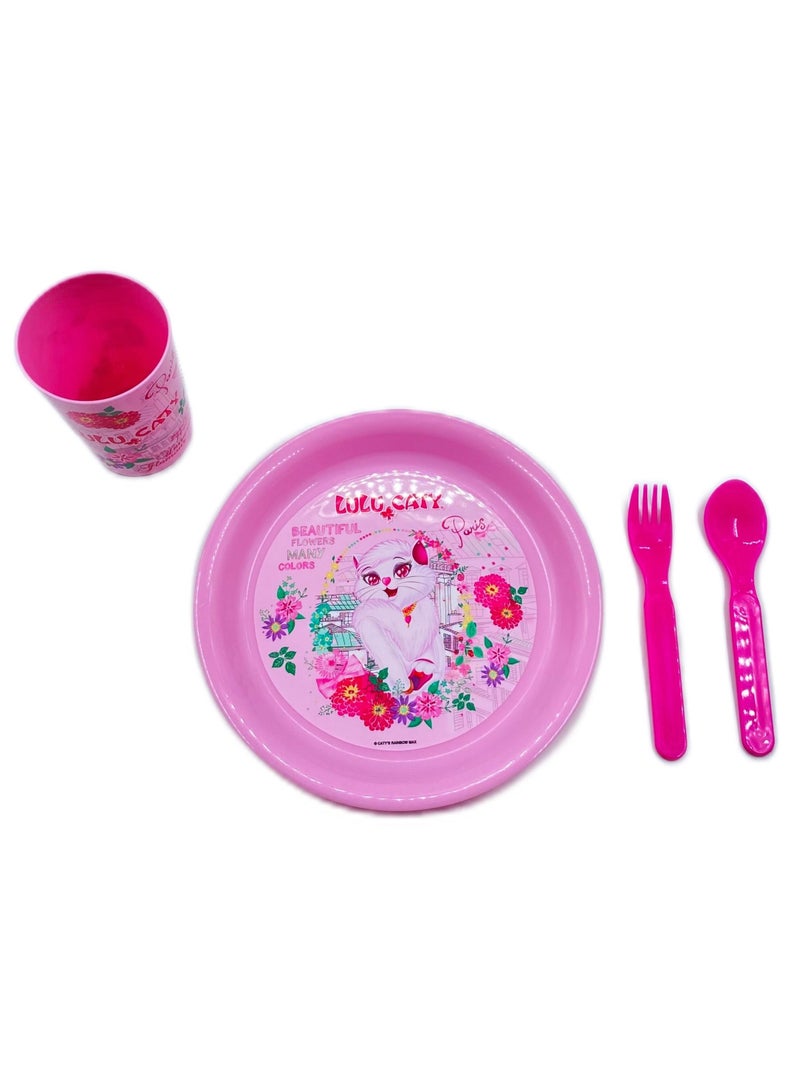 LULU CATY plastic dinner set for baby