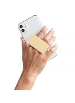 HANDL Solid Mobile Stand Phone Grip / Pairs with Any Smart Phone / Multi-functional Kickstand / Compatible with Wireless Charging / Phone grip and Stand - Yellow  - Image 1