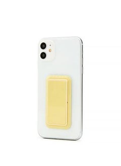 HANDL Solid Mobile Stand Phone Grip / Pairs with Any Smart Phone / Multi-functional Kickstand / Compatible with Wireless Charging / Phone grip and Stand - Yellow  - Image 3