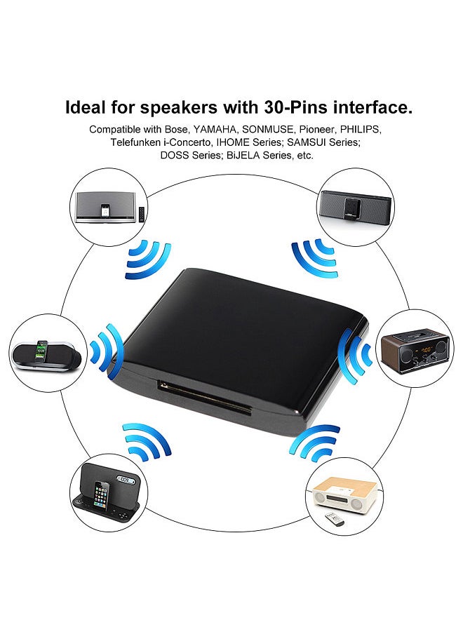 Generic - BT4854 Bluetooth Audio Receiver 30 Pins Plug and Play for Dock Station Digital Music System Compatible with Bose YAMAHA SONMUSE PIONEER JBL PHILIPS SONY Speakers Music System - Image 1
