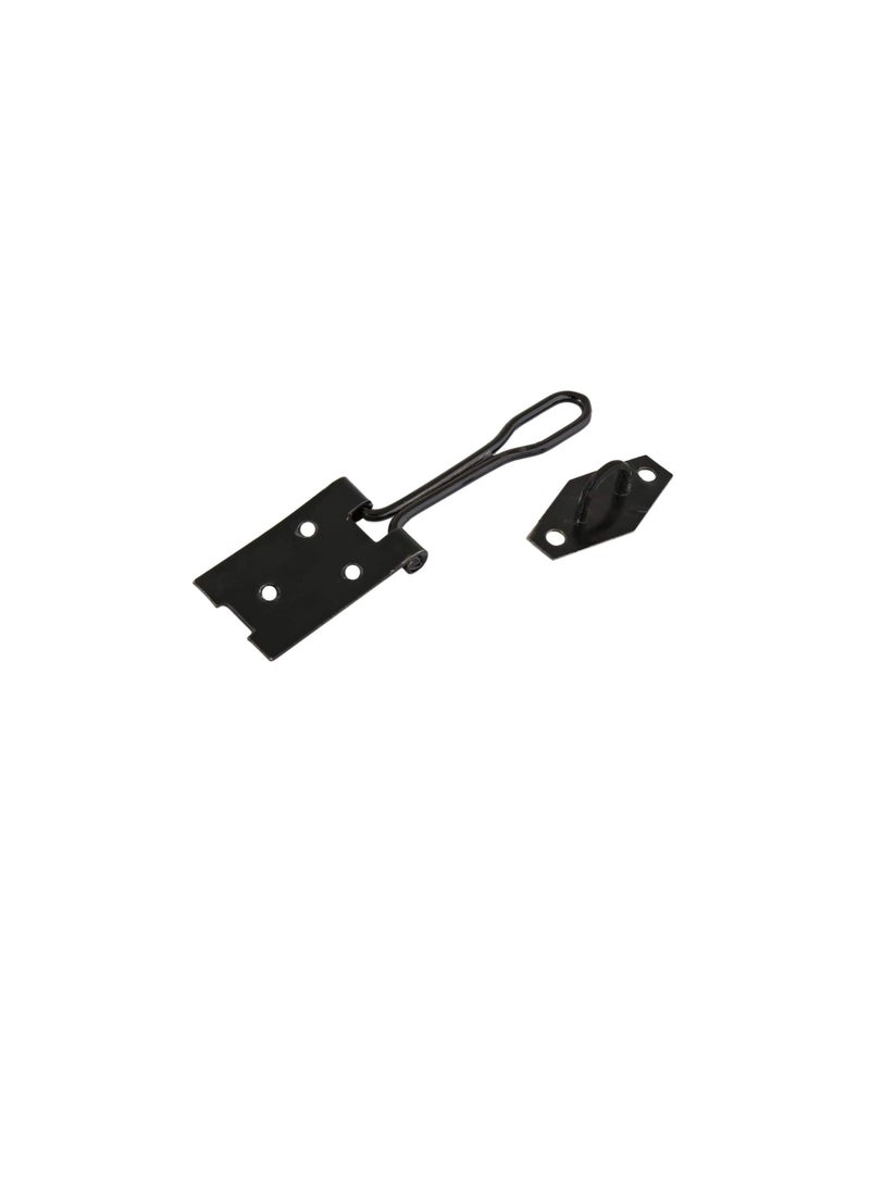ROBUSTLINE Robustline Wire Hasp and Staple - Black, 4 x 3 cm - Image 1