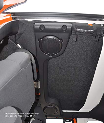 Design Engineering تصميم هندسي لمادة عازلة للصوت باللون الأسود متوافقة مع جيب رانجلر JK ذو الأربعة أبواب (2011-2018) - Image 5