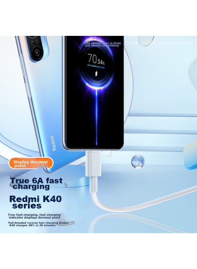 Trendsetter Compatible With Xiaomi Data Cable, 6A Fast Charging Type-C Charging Cable, 120W, For Xiaomi 15/14/13/12/11, Redmi K80/70/60/Note13, Black Shark 5, Huawei Fast Charging Cable - Image 5
