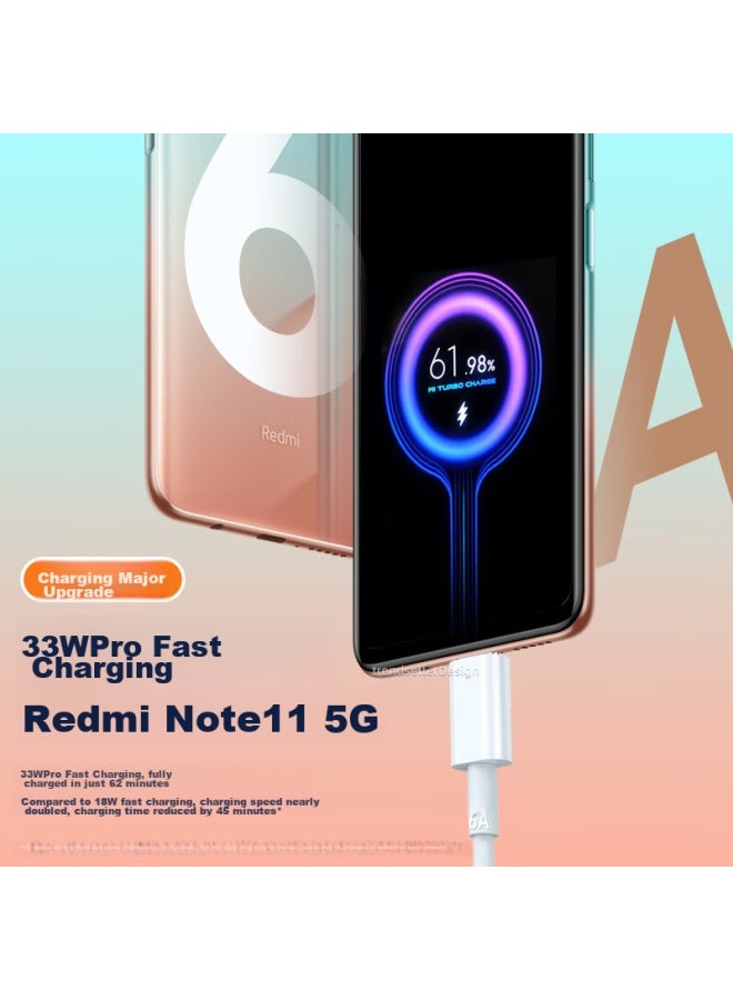 Trendsetter Compatible With Xiaomi Data Cable, 6A Fast Charging Type-C Charging Cable, 120W, For Xiaomi 15/14/13/12/11, Redmi K80/70/60/Note13, Black Shark 5, Huawei Fast Charging Cable - Image 4