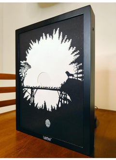 LightMask - Beyond Imagination The Majestic Lion and Cat Family Shadow Box Frame 116x156 Inch LED Photo Frame Illuminated Light Up Artwork LED Night Light Painting Decoration LED Wall Art Light Art Decor for Home Office  - Image 3