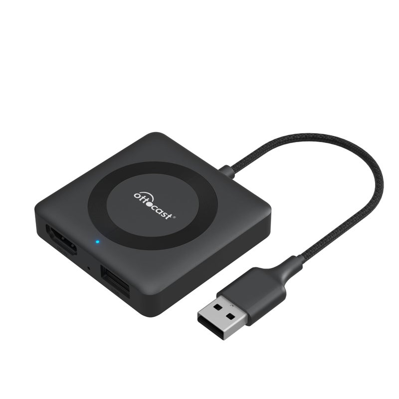 OTTOCAST 4 in 1 Car TV Mate Max & Wireless Carplay/Android Auto & Screen Mirroring Adapter for Apple iPhone Android Phone, HDMI Car TV Adapter, Watching Videos Movies on CarScreen - Image 1