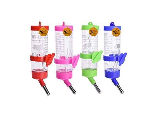 Sage Square 125 ml Leak Proof Water Bottle with Attachment for Hamster/Dwarf/Gerbil/Mice/Guinea Pig/Ferret/Rabbit (Random Color) - Image 4
