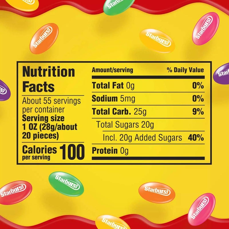 Starburst Jelly Beans, Original Fruit Flavors, 54 Ounces - Bulk Candy Jar - Image 2