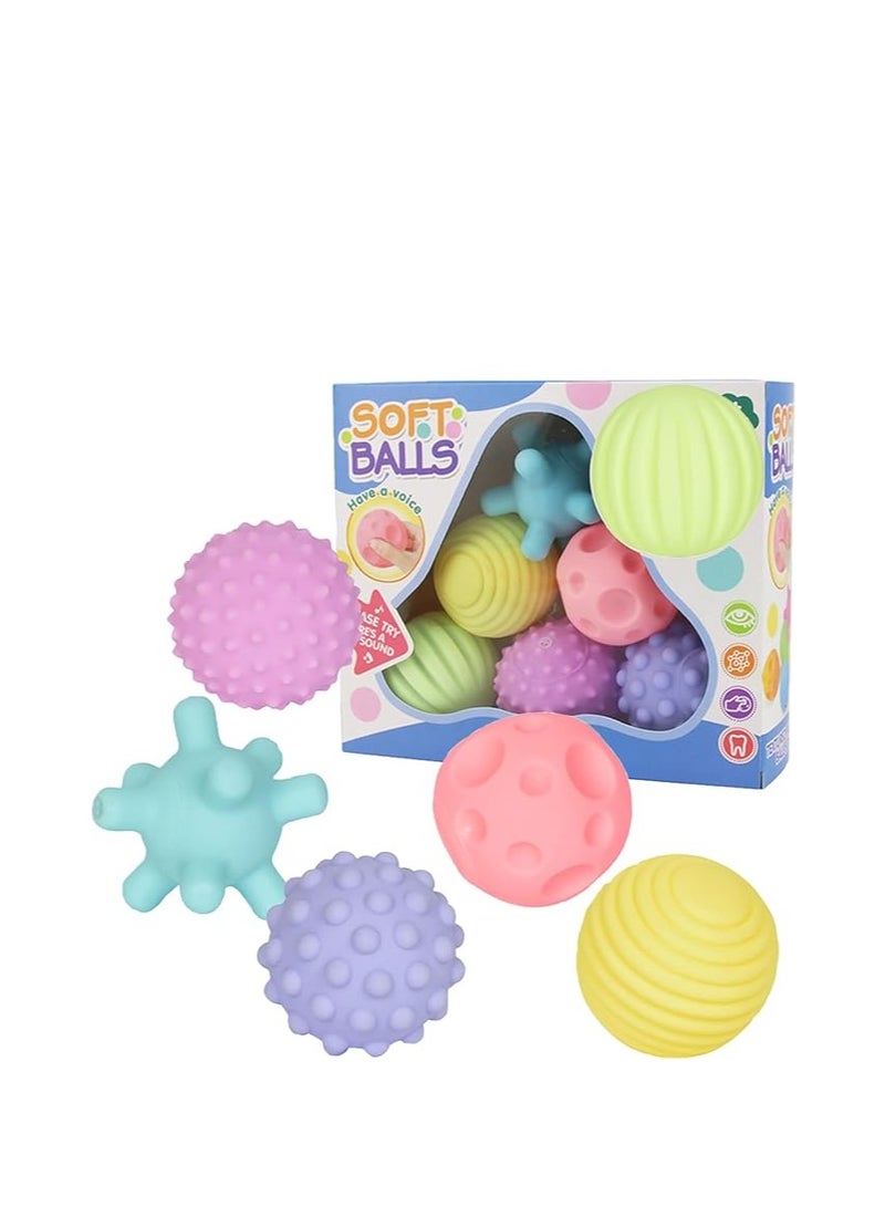 سوفت كرة ترفيهية لممارسة التمارين الرياضية واللياقة البدنية للأطفال - كرة أنشطة ناعمة وآمنة ومتينة للأطفال الرضع والأطفال الصغار - تعزز التنسيق والتوازن والقوة - Image 1