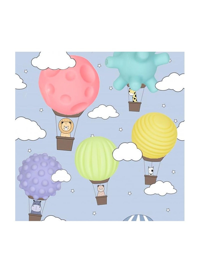 سوفت كرة ترفيهية لممارسة التمارين الرياضية واللياقة البدنية للأطفال - كرة أنشطة ناعمة وآمنة ومتينة للأطفال الرضع والأطفال الصغار - تعزز التنسيق والتوازن والقوة - Image 4