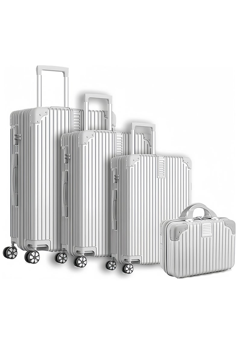 آه آه مجموعة حقائب سفر مكونة من 4 قطع (14/20/24/28)" مع عجلات عالمية PC+ABS أمتعة صلبة متينة - Image 1