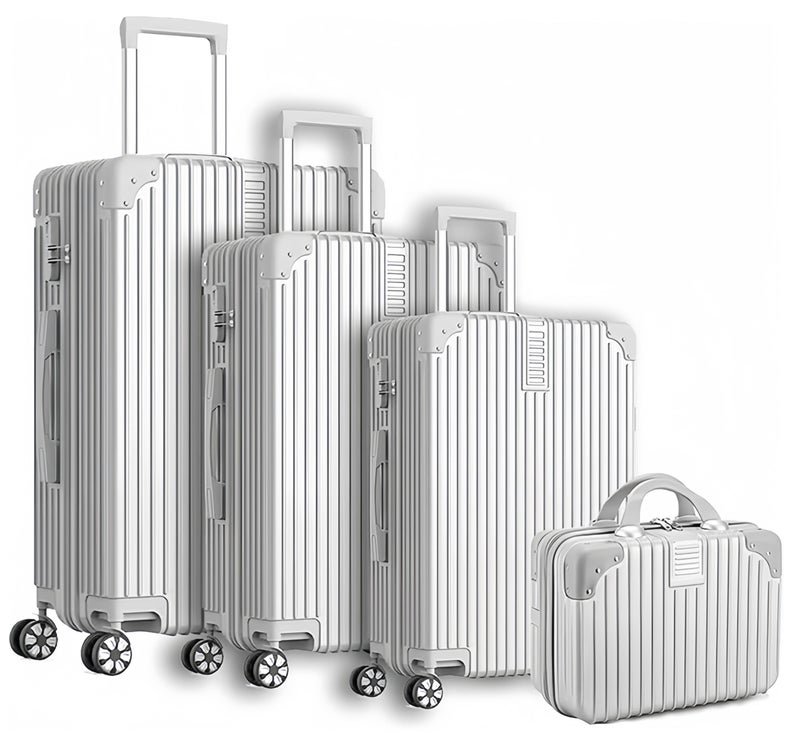OHAHO Luggage Set 4-piece (14/20/24/28)" Suitcases with Universal Wheels PC+ABS Durable Hardshell Luggage - Image 1