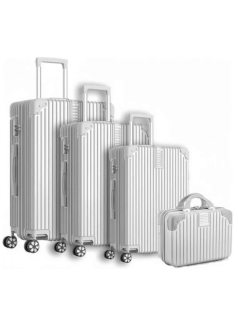 OHAHO Luggage Set 4-piece (14/20/24/28)" Suitcases with Universal Wheels PC+ABS Durable Hardshell Luggage  - Image 1