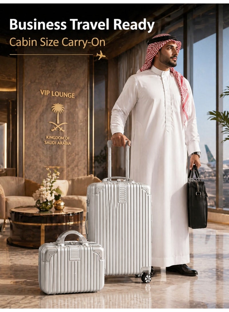 OHAHO Luggage Set 4-piece (14/20/24/28)" Suitcases with Universal Wheels PC+ABS Durable Hardshell Luggage - Image 3
