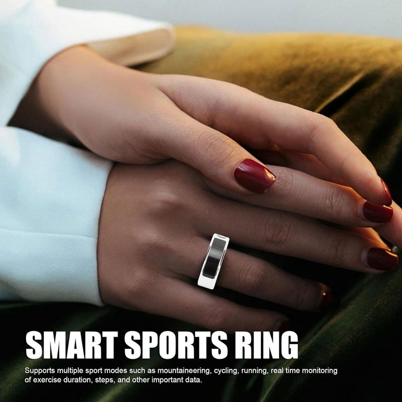 Fitness Ring, Smart Health Tracker with Color Display, IP68 Waterproof Activity Monitor, Multi-Sport Modes, Step Counter & Gesture Control for Men Women - Image 2