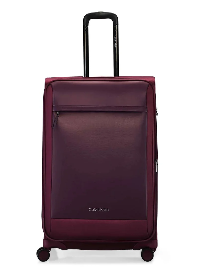 CALVIN KLEIN Escape softside spinner luggage on wheels, ultra lightweight ABS, 4 double wheels Color Mauve