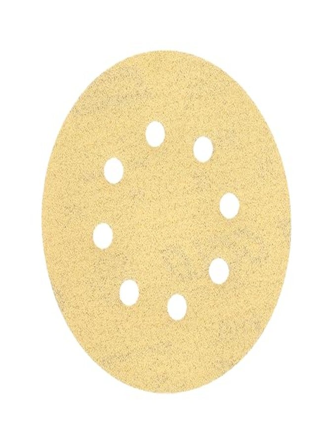 نورتون قرص صنفرة Norton 49222 متعدد الصنفرة، 8 فتحات، مقاس 5 بوصات، بحبيبات P100، عبوة من 25 قرصًا - Image 3