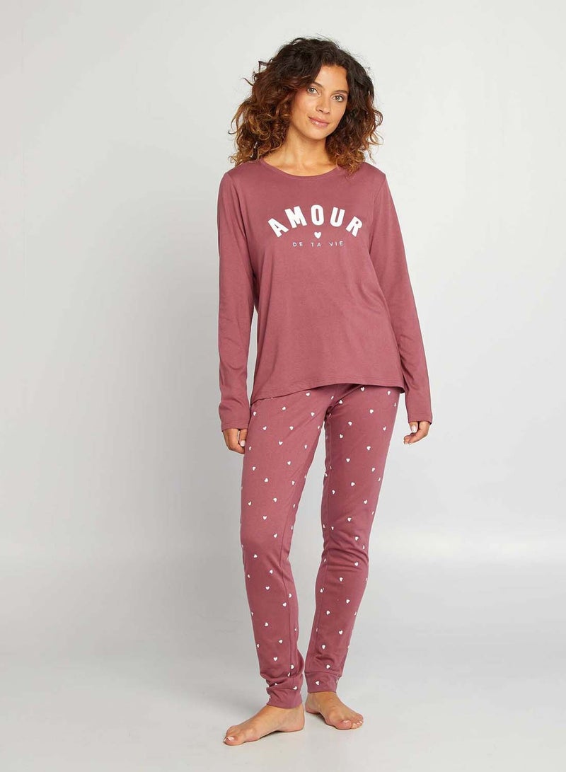 Kiabi jersey-set-two-piece-set-red - Image 3