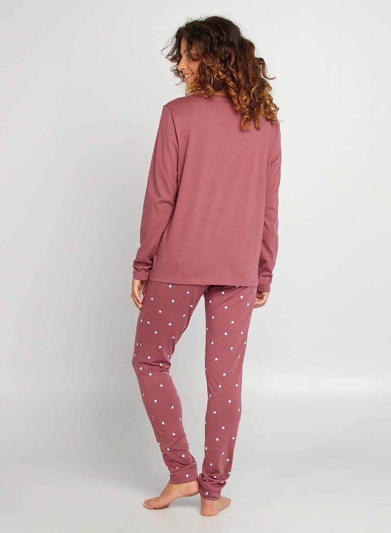 Kiabi jersey-set-two-piece-set-red - Image 2