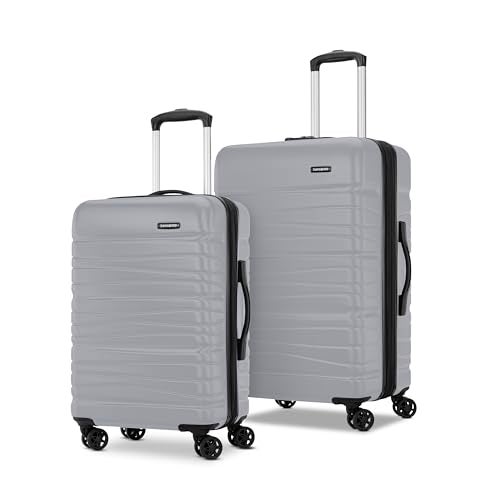 Samsonite Evolve SE Hardside Expandable Luggage with Spinners | Titanium | 2PC SET (Carry-on/Medium) - Image 1