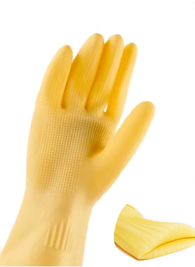 Boon Living Household Arms Length Rubber Latex Cleaning Long Glove Reusable Kitchen Natural Rubber Living Wash Gloves  - Image 3