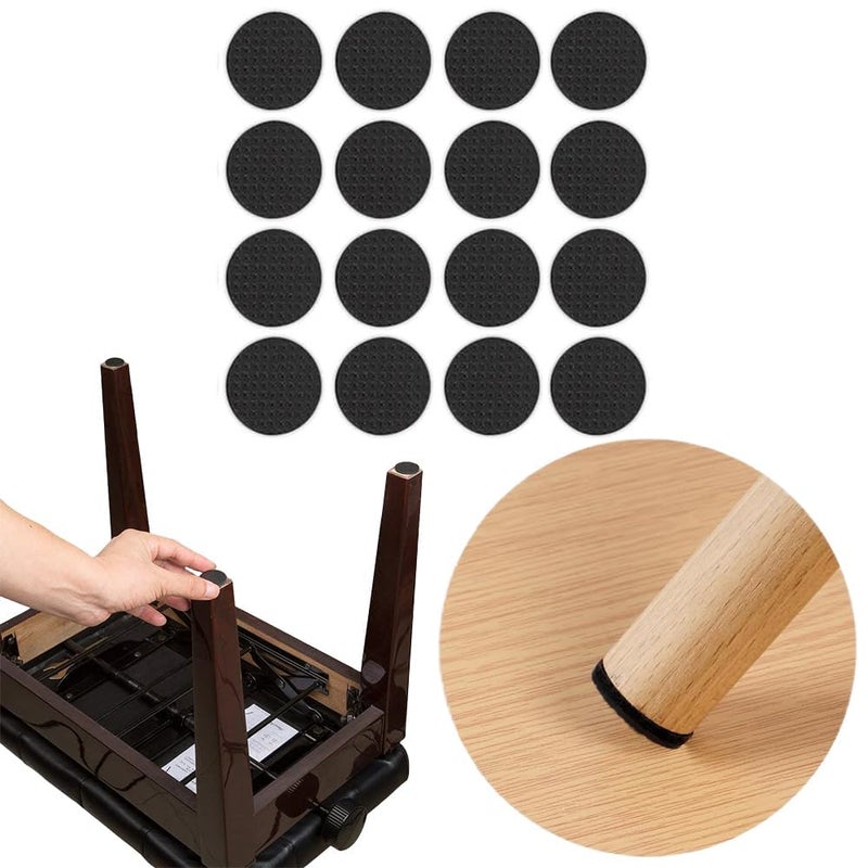 Cozron Cozron Chair Leg Floor Protector Fapiwen Round Non Slip Furniture Pads Self Adhesive Furniture Feet Pads Anti Scratches Reduce Noise Chair Pads for Hardwood Floors Protectors 30 Pcs - Image 1