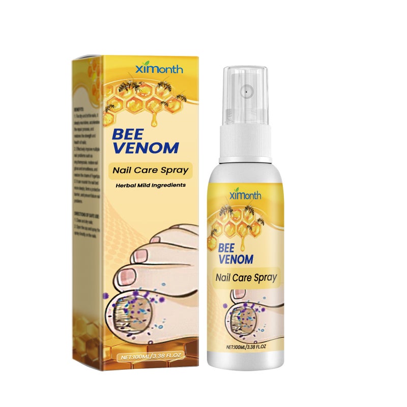 Ximonth Bee Venom Onychomycosis Spray Hand And Foot Onychomycosis Cleansing Care Smooth Cleansing Nutritional Care Solution - Image 1