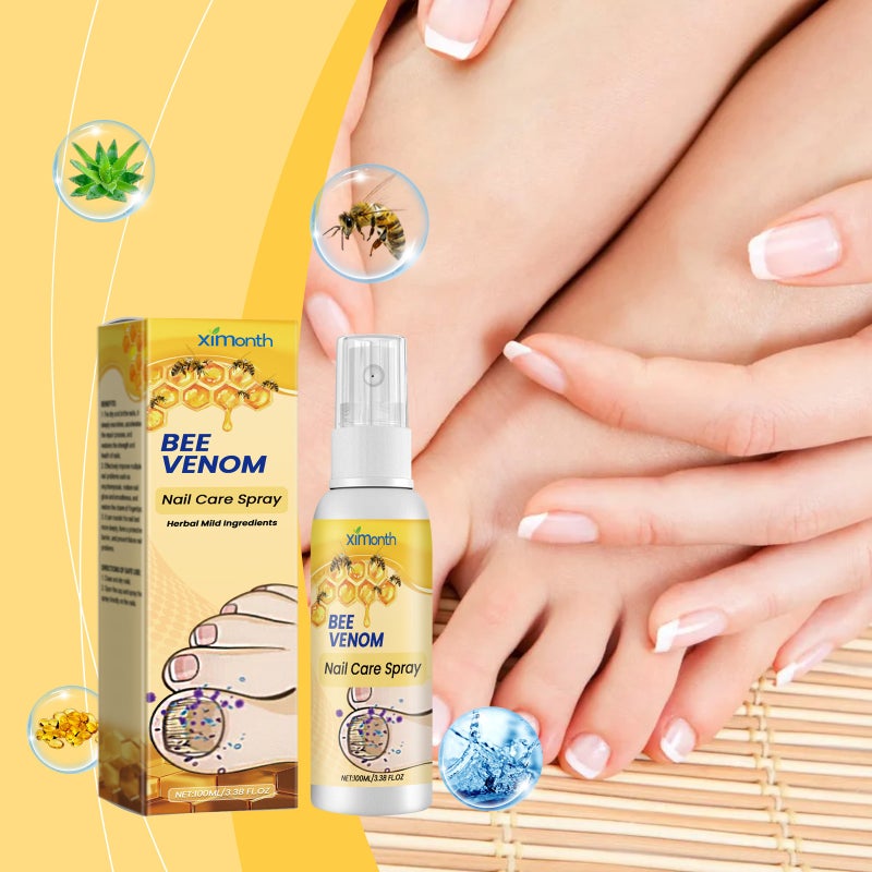 Ximonth Bee Venom Onychomycosis Spray Hand And Foot Onychomycosis Cleansing Care Smooth Cleansing Nutritional Care Solution - Image 2