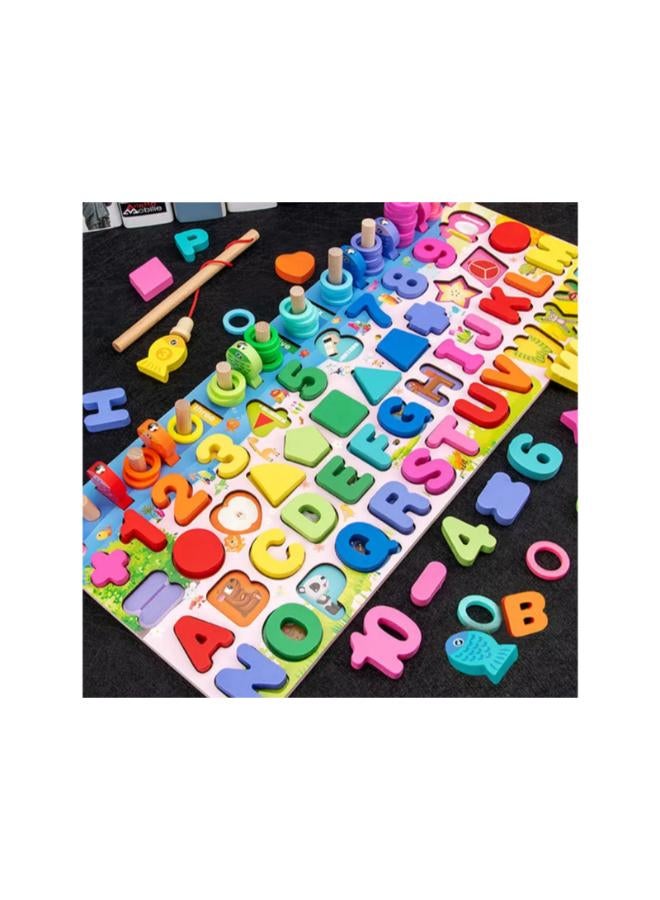 ألعاب منتسوري – مجموعات هندسية ملونة – 5*1 – متعددة الألوان كود- S15-740