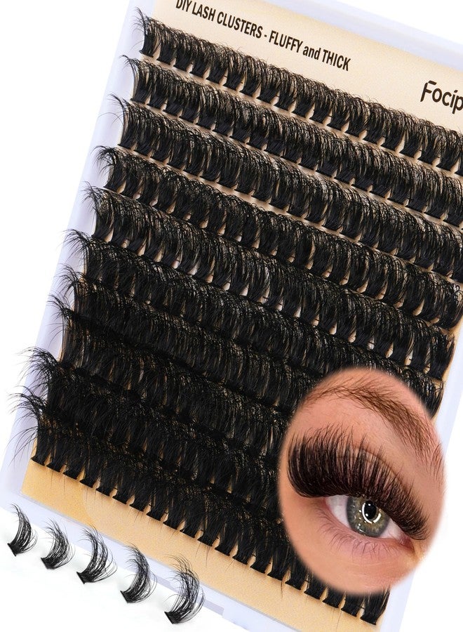 Focipeysa DIY Lash Clusters Full Volume Eyelash Extension 10-18MIX D Curly Individual Lash Clusters 90D Individual Lashes Extensions Clusters Lashes DIY Lash for Beginners by Focipeysa - Image 1