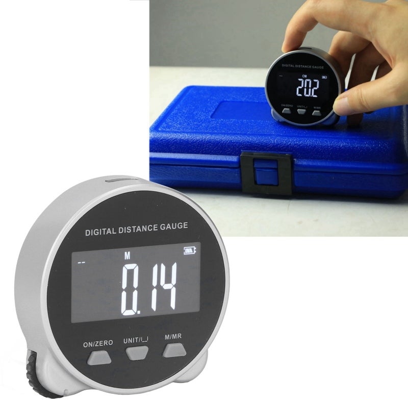 Digital Display Roller Ruler 0-199.999m Measurement Range Electronic Rolling Ruler - Long Battery Life Semiconductor Microprocessor for Multiple Usage - Image 2