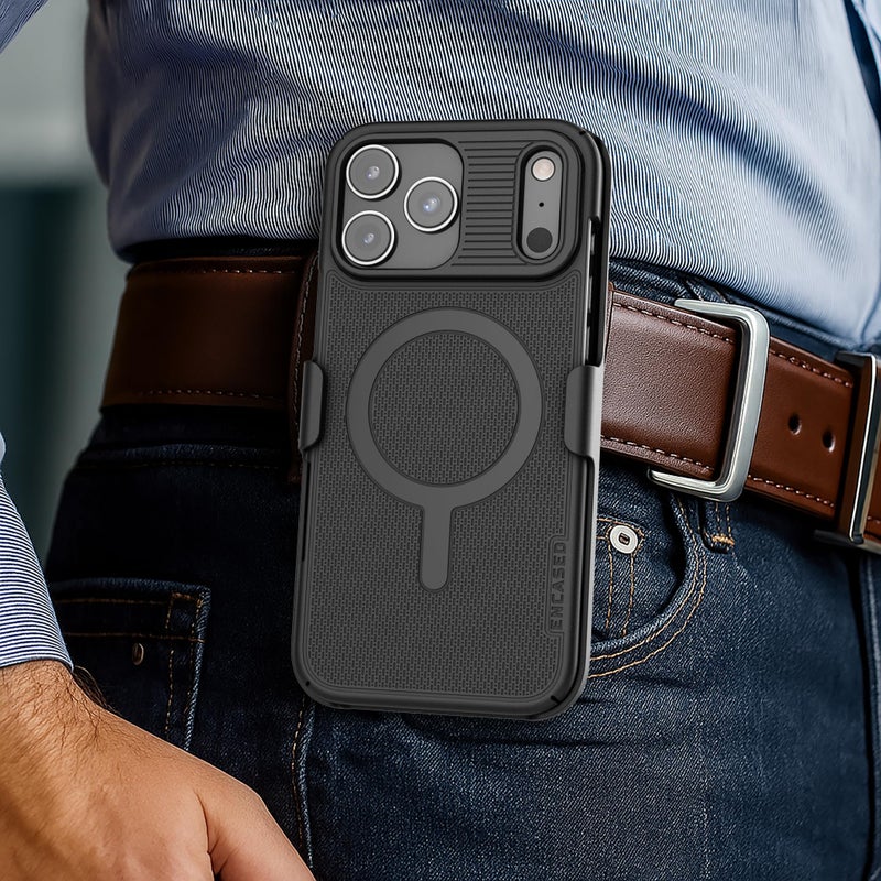 Encased Belt Clip Holster Case for iPhone 17 Pro Max (Ultra Thin) - Compatible with MagSafe (Slimline Series) - Image 3