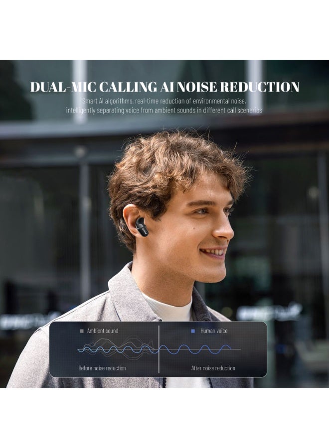 Philips TAT2169,Earphone,True Wireless Earbuds,In-Ear Headphones, 25H Playtime, Dual-Mic AI Call Noise Reduction, IP54 Water and Dust Proof with  ANC, for Sports, Work,High-res sound Black - Image 5