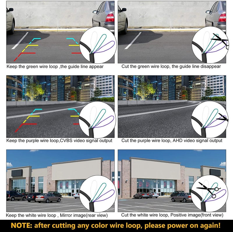 NATIKA Backup/Front/Side View Camera: No Distortion Effect Starlight Night Vision HD Metal Flush or Surface Mount 720P AHD and TVI Reverse Rear View Backup Camera for Cars Pickup Trucks SUVs RVs Vans - Image 5