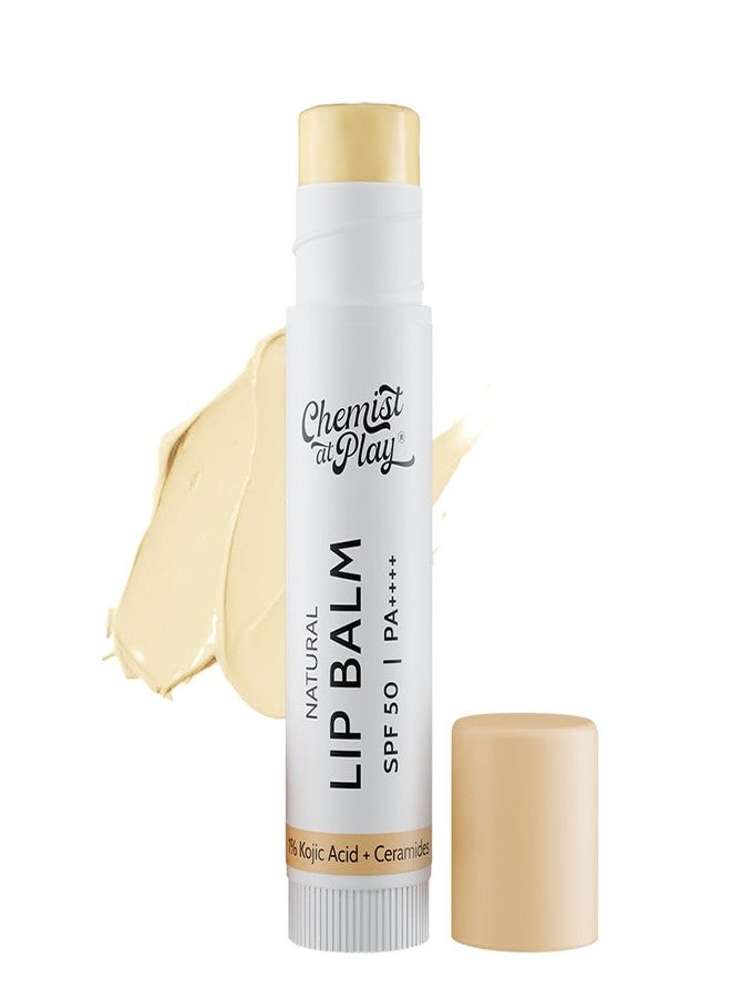 Chemist At Play Natural Lip Balm & 10% Vitamin C Face Serum Combo | Repairs Chapped Lips, Brightens Dark Lips | SPF 50 PA++++ | Fades Dark Spots & Hyperpigmentation | For Men & Women | 4.5g & 10ml - Image 2