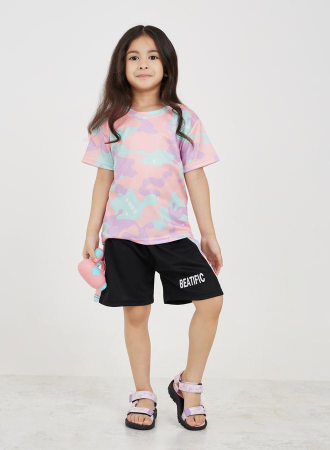 Styli Styli Camo Print T-Shirt and Shorts Set  - Image 1