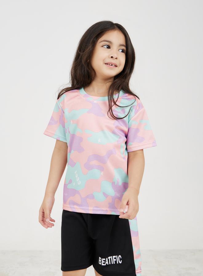 Styli Styli Camo Print T-Shirt and Shorts Set  - Image 2