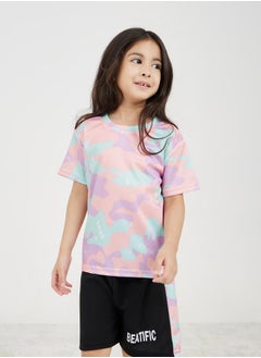 Styli Camo Print T-Shirt & Shorts Set  - Image 2