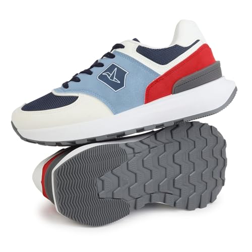 YOHO CAS 106 Sneakers for Women | Sporty-Casual Style | Breathable Upper | Lightweight Grip Sole | All-Day Comfort | Snug Fit Lining | Light Blue - UK 8 - Image 5