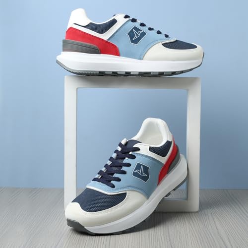 YOHO CAS 106 Sneakers for Women | Sporty-Casual Style | Breathable Upper | Lightweight Grip Sole | All-Day Comfort | Snug Fit Lining | Light Blue - UK 8 - Image 4