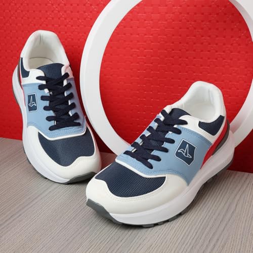 YOHO CAS 106 Sneakers for Women | Sporty-Casual Style | Breathable Upper | Lightweight Grip Sole | All-Day Comfort | Snug Fit Lining | Light Blue - UK 8 - Image 2